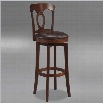 Hillsdale Corsica 24.5 Swivel Counter Stool with Vinyl Seat in Brown