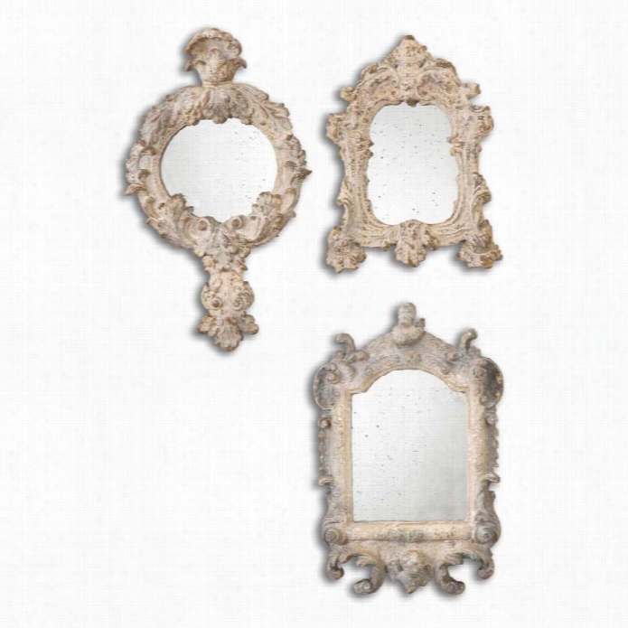 Uttermost Rustic Arifacts Reflection Mirrors (set Of 3)