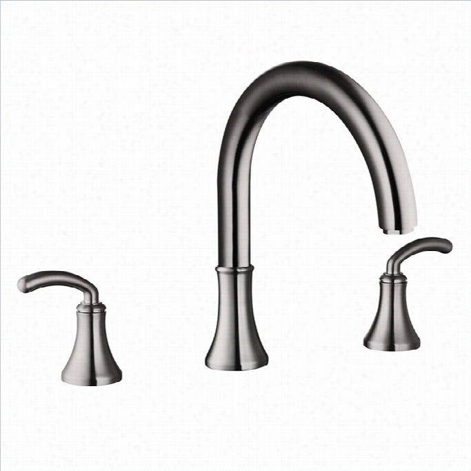 Yo Semite 2-handle Widespread Tu B Faucet In Brushed Nickel