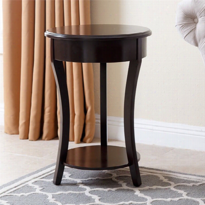 Abbyson Livnig Lucca End Table  In Espresso