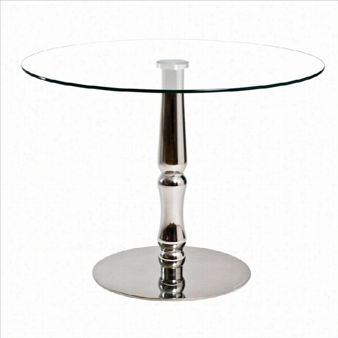 Aeon Furniture Kate-2 Dining Table In Stainlesss Steel