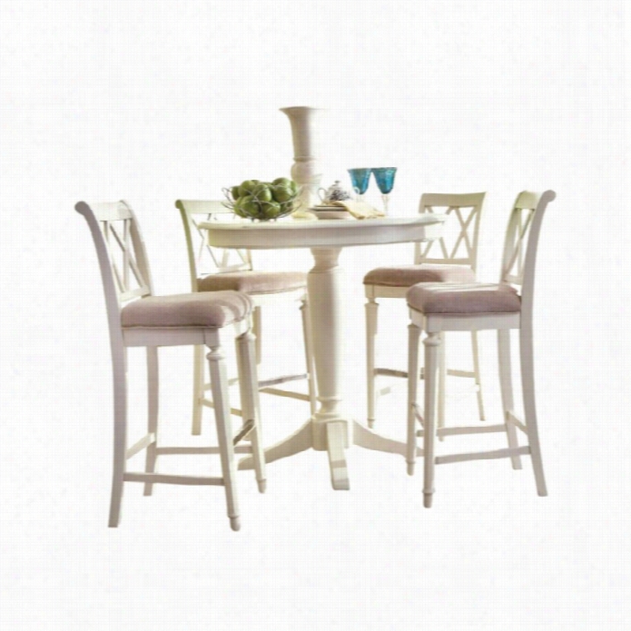 American Drew Camden Bar Height 5 Piece Set In Buttermilk