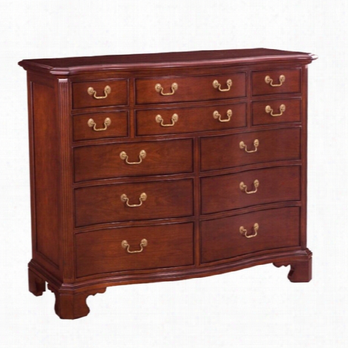 American Drew Cherry Grove 12 Drawr Twice Dresser In Antique Cherry