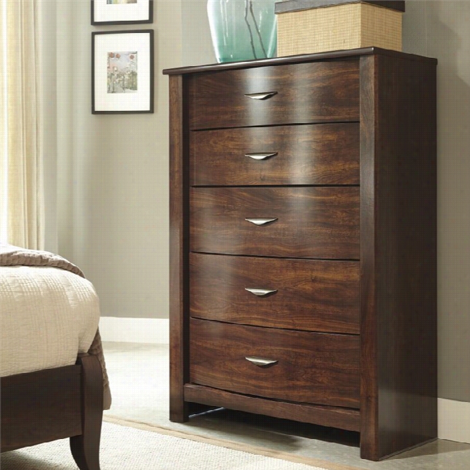 Ashl Ey Corraya5 Drawer Wood Chest In Brown