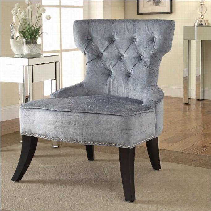 Avenue Six Colton Tufted Ch Air In Grey