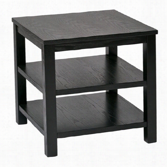 Avenue Six Merge 20 Ssuqare End Table In Black