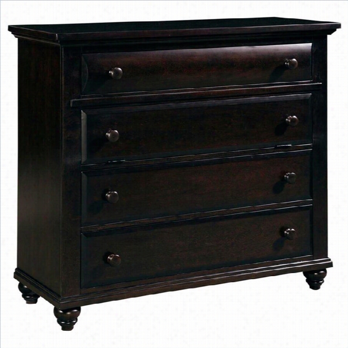 Broyhill Creswell Media Chest In Inky-black Stain