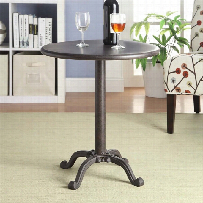 Carolina Clqssic Katy Pedest Al Accent Table In Brown