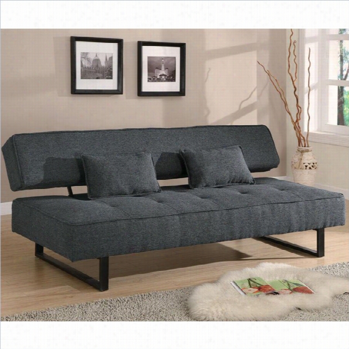 Coaster Contemporary Armless Sofa In Gray