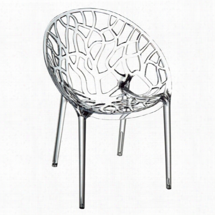 Compamia Crstal Polycarbonate Modern Dihing Chair I N Tran Sparent