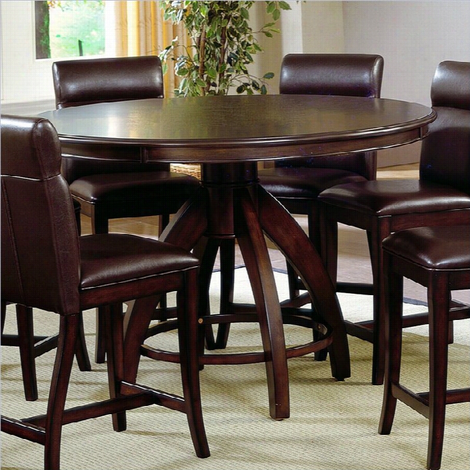 Hillsdale Nottingham Round Reckoner Height Dining Table