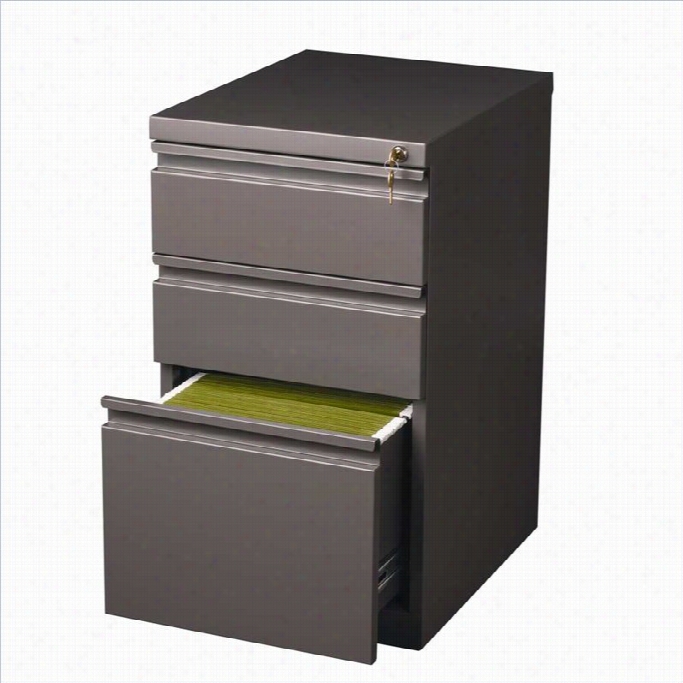 Hi Rsh Industries 3 Drrawer Mo Bile File Cabinet In Med Toe