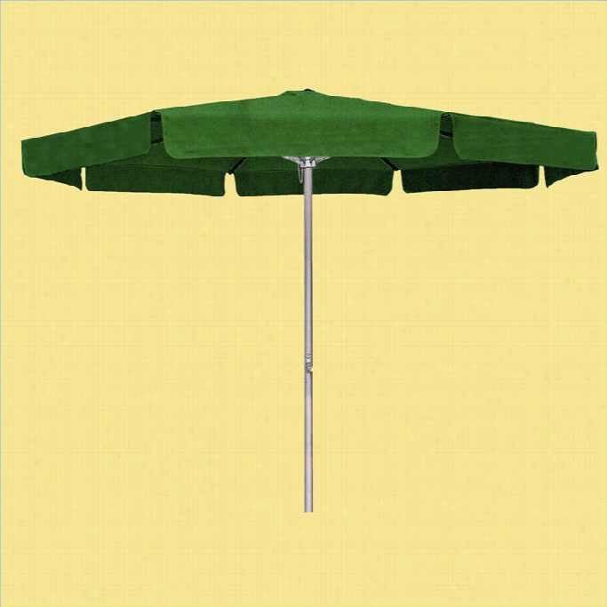 International Caravan 8' Patio Umbrella With T Ilt Crank And Flaps-beige