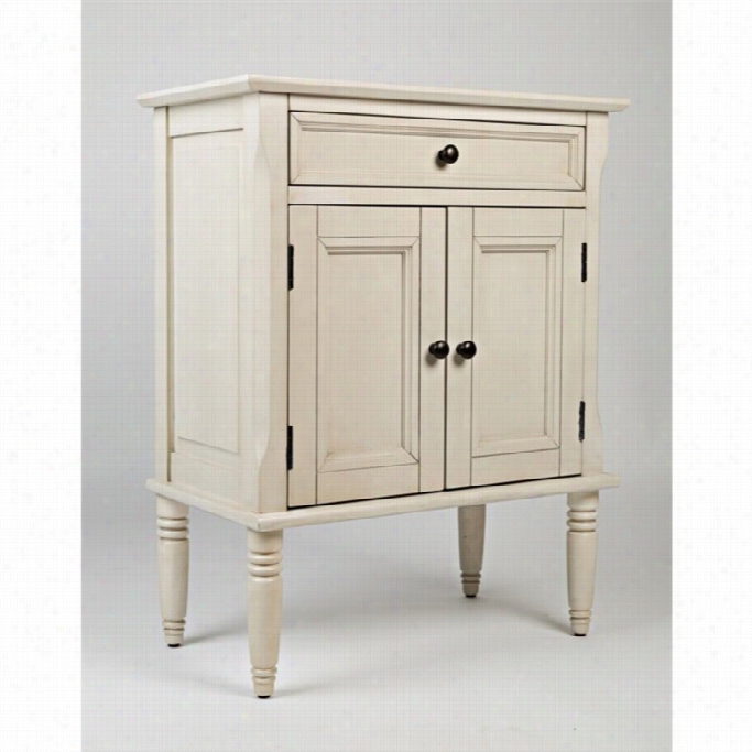 Jofran Aavignon Small Accent Chest Cabinet In Ivory