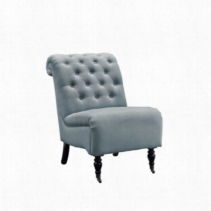 Linon Cra Acccent Chair In Blue