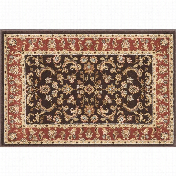 Loloi Welbourne2' X 3 ' Pwoer Loomed Rug Ni Coffee And Paprika