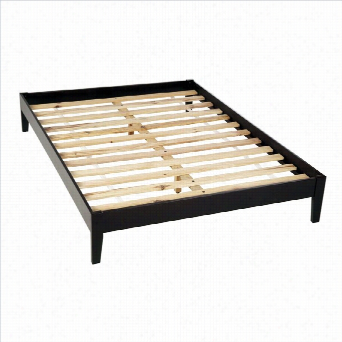 Modus Furinture Nevis Simple Platform Bed In Espresso-twin