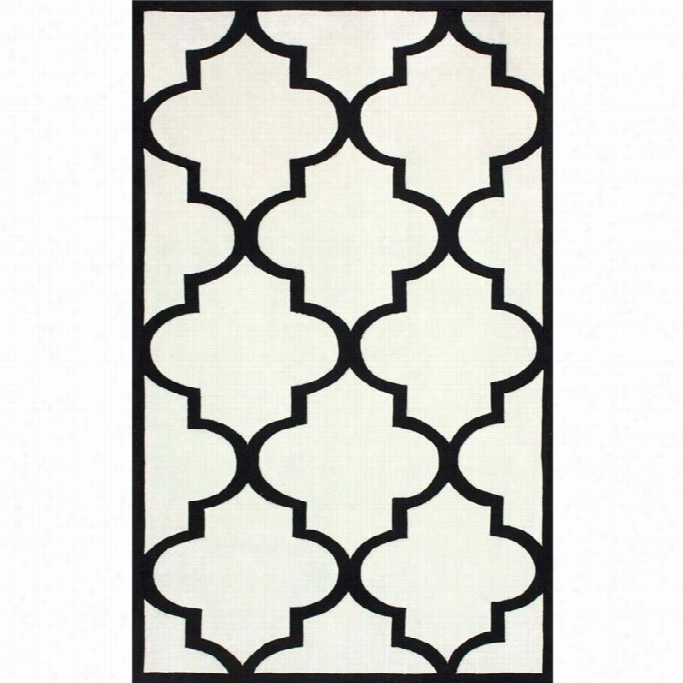 Nuloom 7'6 X 9'6 Hand Tufted Fez Rug In White