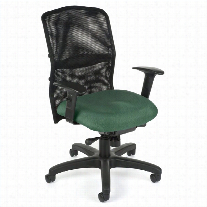 Ofm Airflo Executive Office Chair In Green