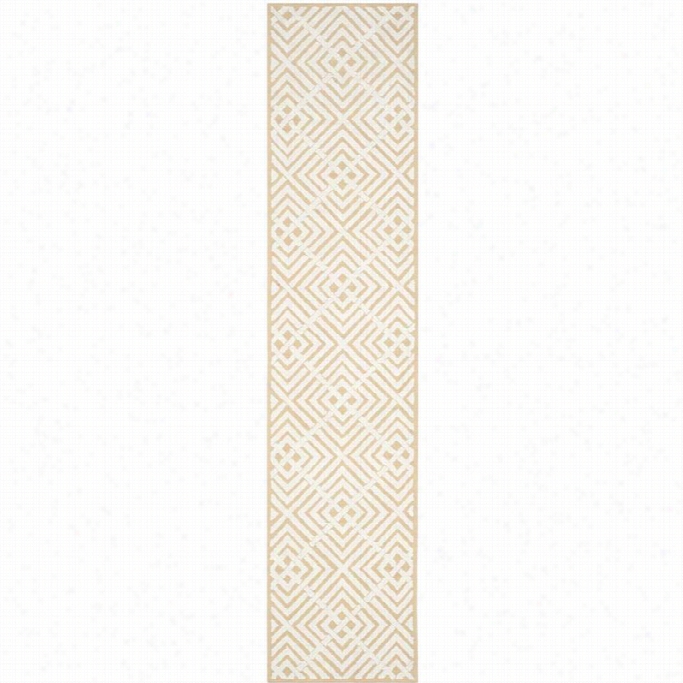 Safavieh Newport Beige Contemporary Rug - 2'3 X 10'