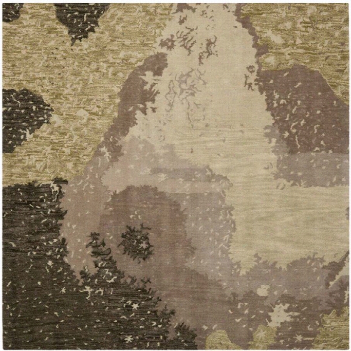 Safavieh S0ho Square Rug In Sage / Multi