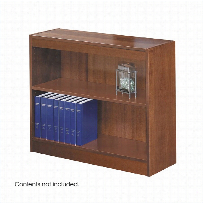 Safco Workspa Ce 30h Pair Shelf Square-edge Bookcae In Cherry