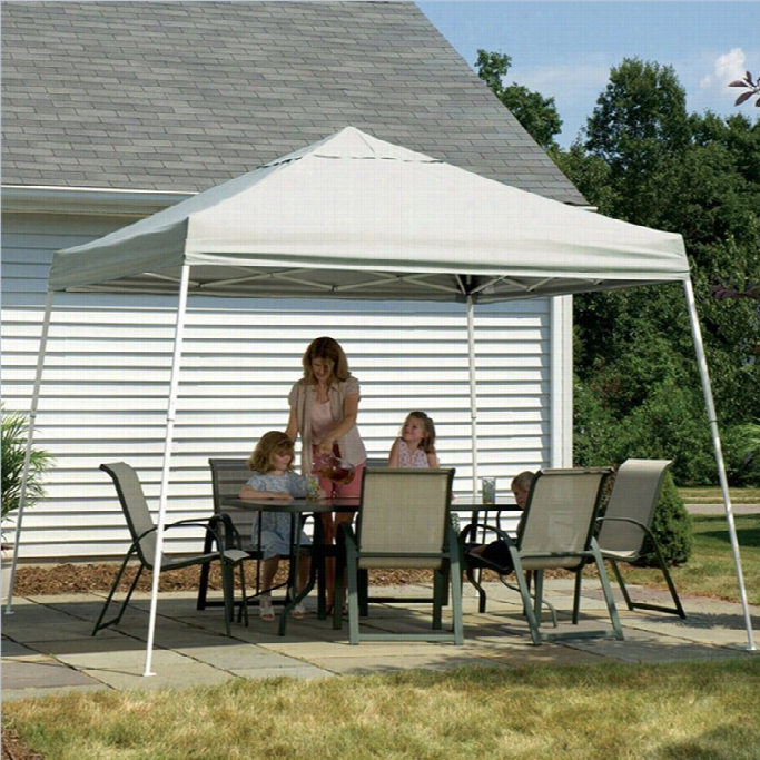 Shelterlogic 12'x12' Sport Pop-up Canopy Slant Leg Upon Cover In White