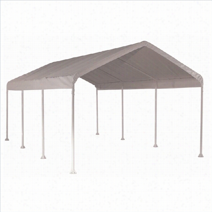 Shelterlogic Max Ap 10'x2 0' 4-r1b Canopy With Cover In White