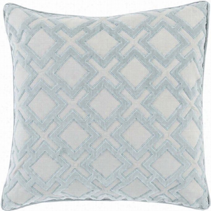 Surya Alexanndria Poly Satisfy 20 Squra Pillow In Blue