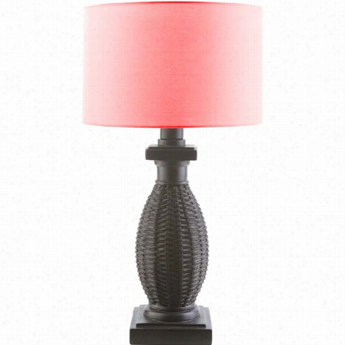 Surya Amani Resin Table Lamp In Red