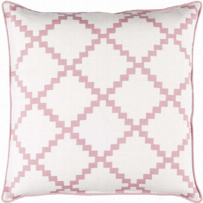 Surya Parsons Poly Fill 20 Square Pillow In Pinj