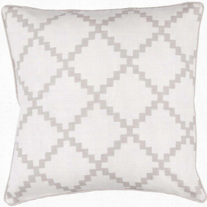 Surya Parsons Poly Fiol 22 Square Pillow In Taupe