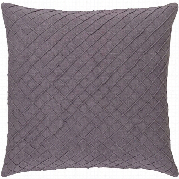 Surya Wright Down Fill 20 Square  Pillow In Purple