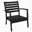 Compamia Artemis Outdoor Dining Arm Chair in Black