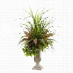 Nearly Natural 3' Mixed Grass Dracena Sage Ivy and Fern with Planter