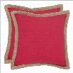 Safavieh Sweet Sorona 18 Jute Decorative Pillow in Red (Set of 2)