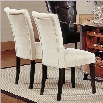 Steve Silver Company Matinee FabricParson Dining Chair in Beige
