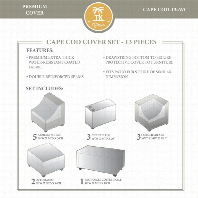 Tkc Cape Cod 13 Piece Winter Cover Set In Beige