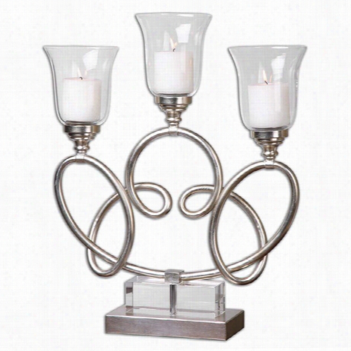 Uttermost Mili Silver Candelabra