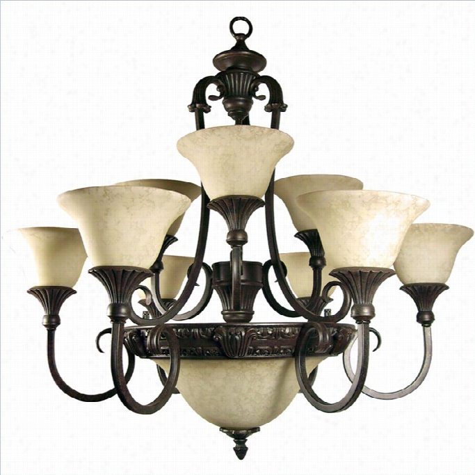 Yosemite Home Decor Verona 12l Ighhts Chandelier By The Side Of Shade Im Sienna Bronze