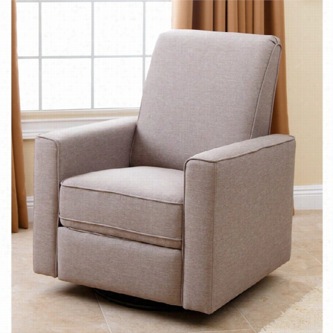 Abbyso N Living  Hampton Nursery Swivel Glider Recliner Chair In Taupe