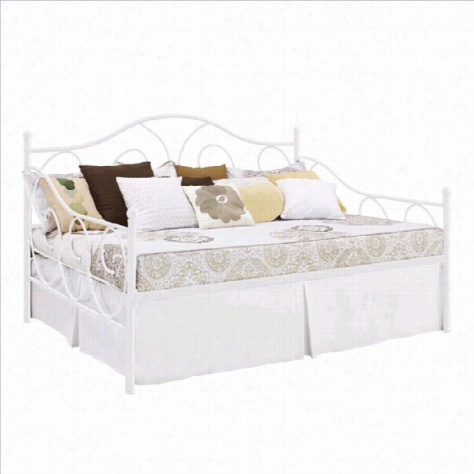 Ameriwood Victoria Metal Full Daybed In White