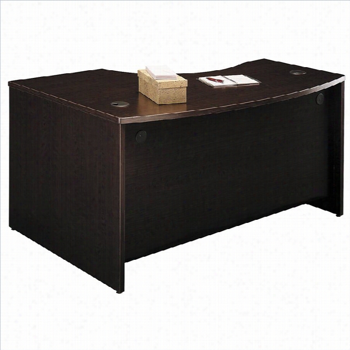 Bush Bbf Series C 60w X43d Rh L-bow Desk Shell N Mocha Cherry