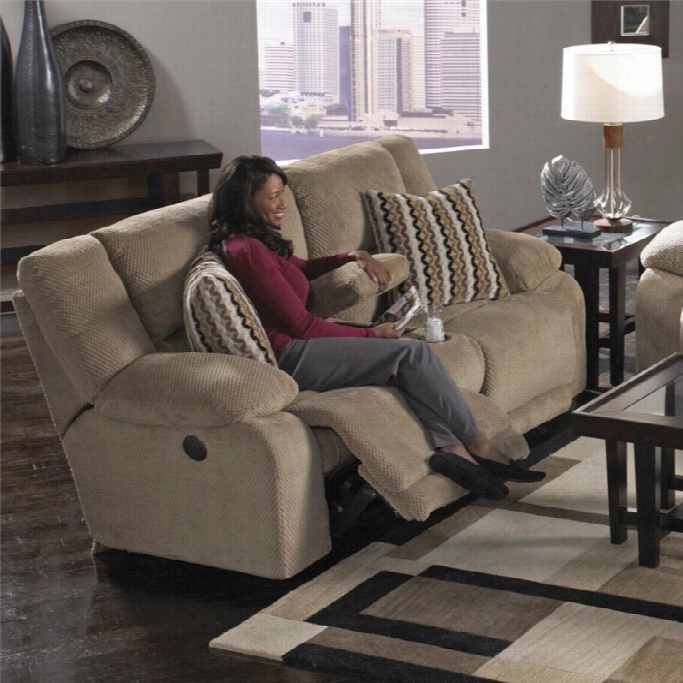 Catnapper Hammonnd Polyete R Reclining Loveseat In Coffee