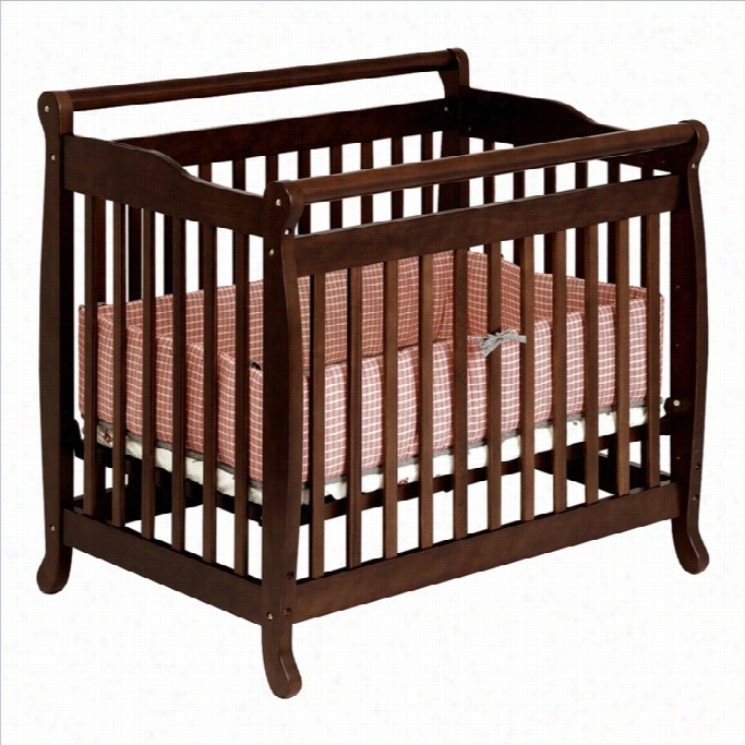 Davinci Enily Mini 2-in-1 Convertible Wood Baby Crib In Espresso