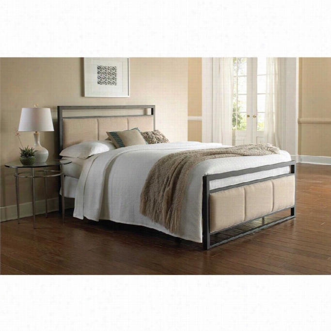 Fashion Bed Danville Metal Upholstered Bed In Coffee-queen