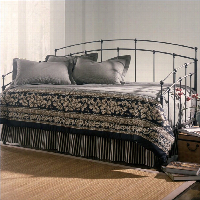 Fashion Bed Fenton Metal Daybed In Black Walnut Finsih