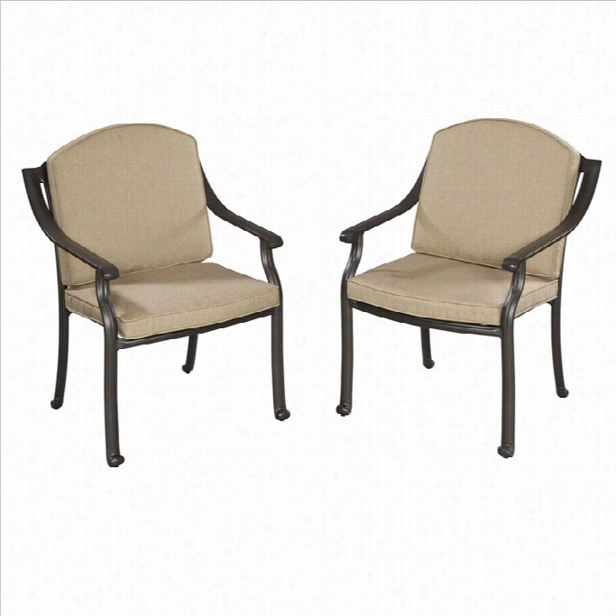 Home Styles Covington Cuhsioned Arm Chair Pair