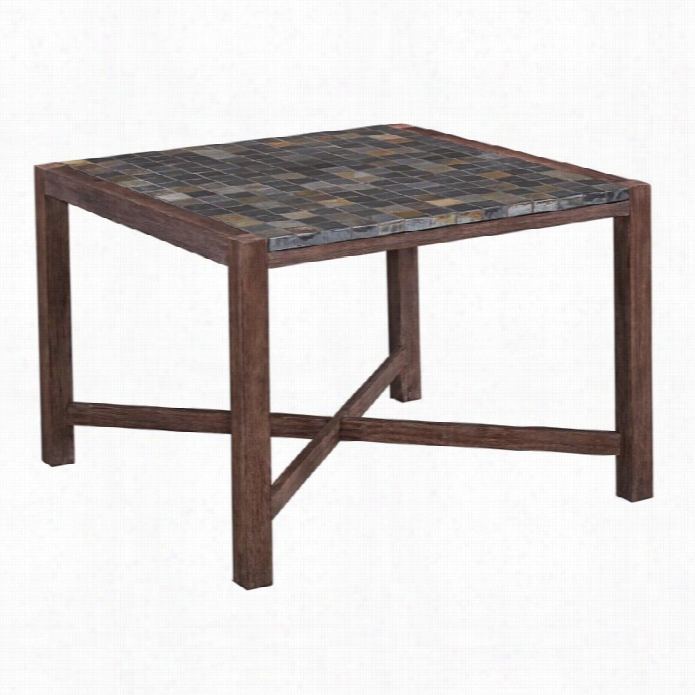 Home Stylles Morocco Square Dinig Table In Wir Ebrushed