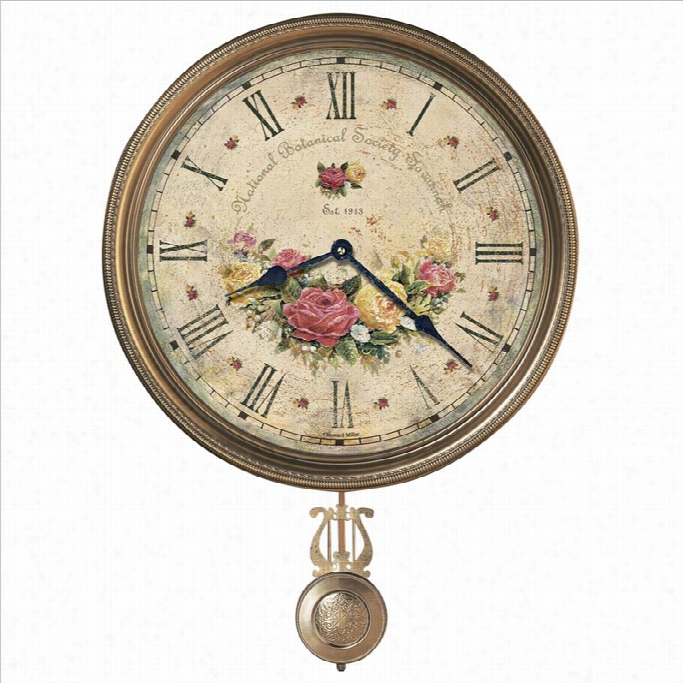 Howard Miller Savanah Botanical Association Vii  Wall Clock